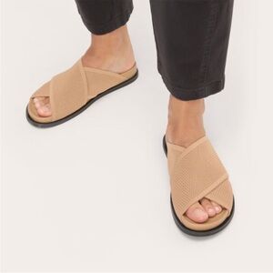 Everlane Shoes 11 ReKnit Form Crossover Sandal Carmel